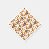 ハロウィーンパンプンパッチ スタンダードカクテルナプキン (角)