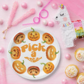 ハロウィーンパンプンパッチ ペーパープレート (パーティー)