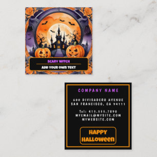 ハロウィーンパンプ人気があるキンオータムコレクション スクエア名刺