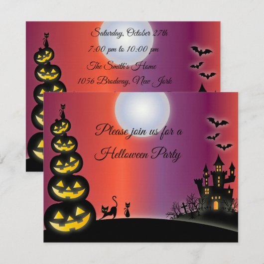 ハロウィーンパーティー (正面/裏面)