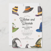 ハロウィーンパープルウィザーズ&ウィッチズパーティー 招待状 (正面)