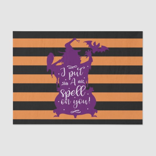 ハロウィーンパープルウィッチ私はあなたに魔法をかける 薄葉紙 (正面)