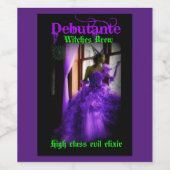 ハロウィーンパープルウィッチ ワインラベル (シングルラベル)