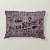 ハロウィーンパープルグランジゴシックSalem Broom Company アクセントクッション (裏面)