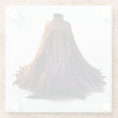 ハロウィーンパープル&オレンジケビクトリアンープ ガラスコースター (裏面)