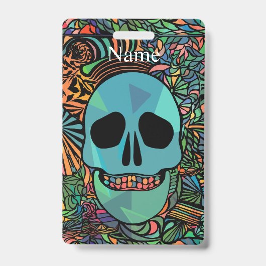 ハロウィーンヒッピースカルサンダー_コーブ バッジ (正面)