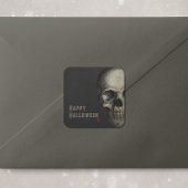 ハロウィーンヒトスカル 不気味 スクエアシール