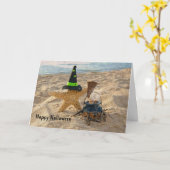 ハロウィーンヒトデ カード (黄色い花)