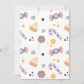 ハロウィーンヒポタムスリトルブベビーシャワー 招待状 (裏面)