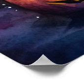 ハロウィーンビコンフリースカボチャ怖い ポスター (角)