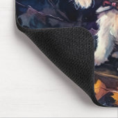 ハロウィーンビコンフリースカボチャ怖い マウスパッド (コーナー)