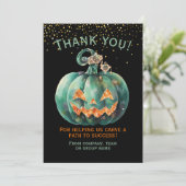 ハロウィーンビジネスパンプキン サンキューカード (スタンド正面)