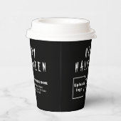 ハロウィーンビジネスブラック紙カップ 紙コップ (右)