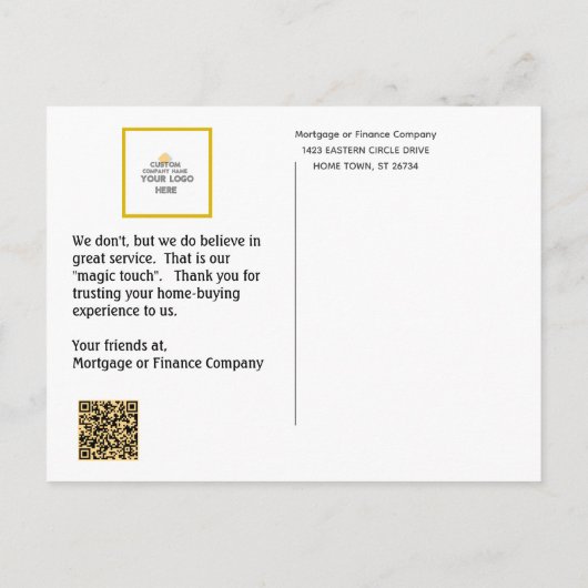 ハロウィーンビジネス実在モーゲージエステート 案内ポストカード (裏面)