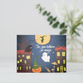 ハロウィーンビジネス実在モーゲージエステート 案内ポストカード (スタンド正面)