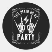 ハロウィーンビチェロレット死ぬまで私たちパーティースケッチ ラウンドシール (正面)