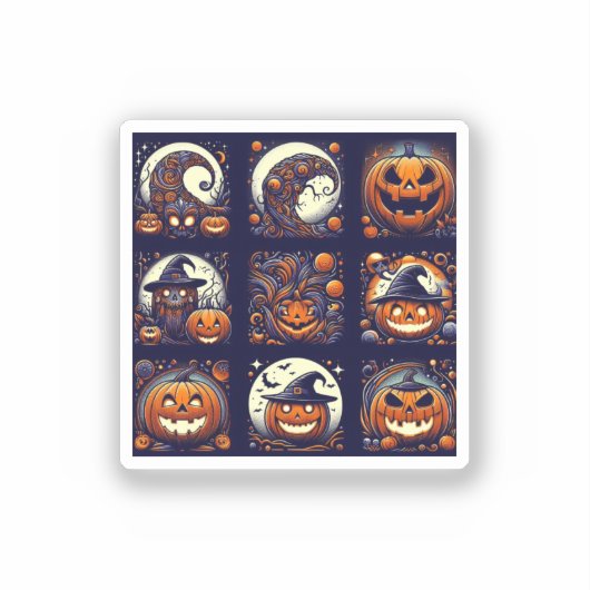 ハロウィーンビニールステッカー シール (正面)