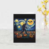 ハロウィーンビフートスターリーナイトバンゴッホ カード (黄色い花)