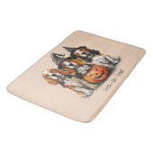 ハロウィーンビーグル犬をトリックまたは治療する バスマット (アングル)