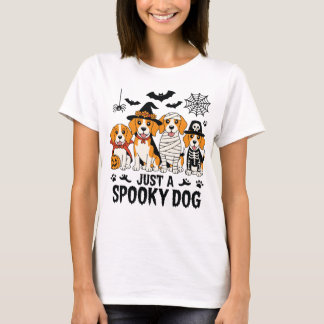 ハロウィーンビーグル犬マンガTシャツ Tシャツ