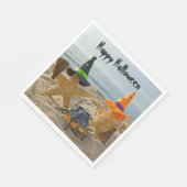 ハロウィーンビーチヒトデ魔女 スタンダードランチョンナプキン (角)