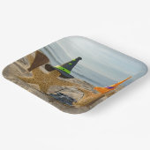 ハロウィーンビーチヒトデ魔女 ペーパープレート (傾斜あり)