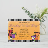 ハロウィーンビーチングカクテルパーティの招待状 招待状 (スタンド正面)