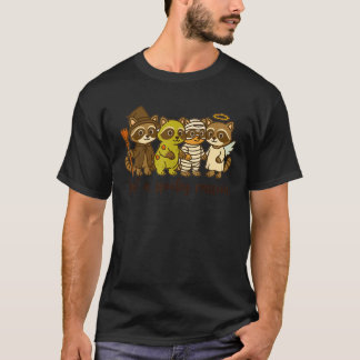 ハロウィーンビーブラク不気味ーンマママJust A不気味 R Tシャツ