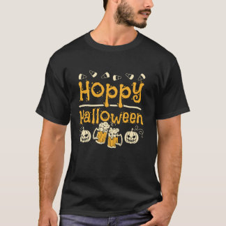 ハロウィーンビールホッピー半身Tシャツ Tシャツ