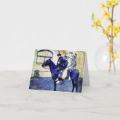 ハロウィーンピエロオンアホース カード (黄色い花)