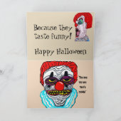 ハロウィーンピエロジョークカード シーズンカード (内部)