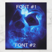 ハロウィーンピエロワインボトル ワインラベル (シングルラベル)