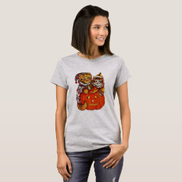 ハロウィーンピエロ子猫 Tシャツ