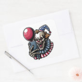 ハロウィーンピエロ スクエアシール (封筒)