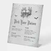 ハロウィーンピックユアポイズンバー 台座サイン (正面)