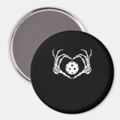 ハロウィーンピックルスケルトンハート手 マグネット (正面/裏面)