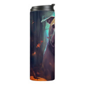 ハロウィーンピットブルカボチャ怖 タンブラー (回転左)