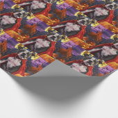 ハロウィーンピットブルヴァンパイアパンプキンズホラー ラッピングペーパー (角)