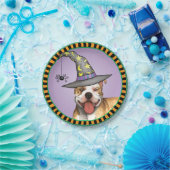 ハロウィーンピットブル紙プレート ペーパープレート (パーティー)