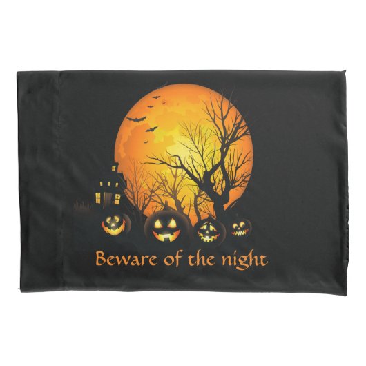 ハロウィーンピローケースセット 枕カバー (正面左)
