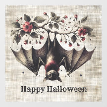 ハロウィーンピンクの花エビルこうもりグ葉リーン