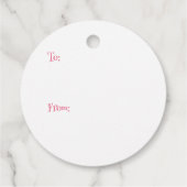 ハロウィーンピンクスパイダーとくもの巣ラベル フェイバータグ (裏面)