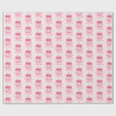 ハロウィーンピンクパンプキンコケッパーソナライズされたト ラッピングペーパー (フラット)