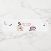 ハロウィーンピンクベビーが赤ちゃんシャワーを醸造 ペットボトルラベル (シングルラベル)