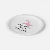 ハロウィーンピンクaベビーは赤ちゃんシャワーを醸造 ペーパープレート (アングル)