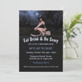 ハロウィーンピンナップガールインムーンライト招待状 招待状 (スタンド正面)