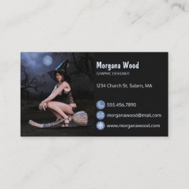 ハロウィーンピンナップガールinムーンライトビジネスカード 名刺