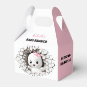 ハロウィーンピーキングブガールベイビーシャワーお願いボックス フェイバーボックス (裏面サイド)