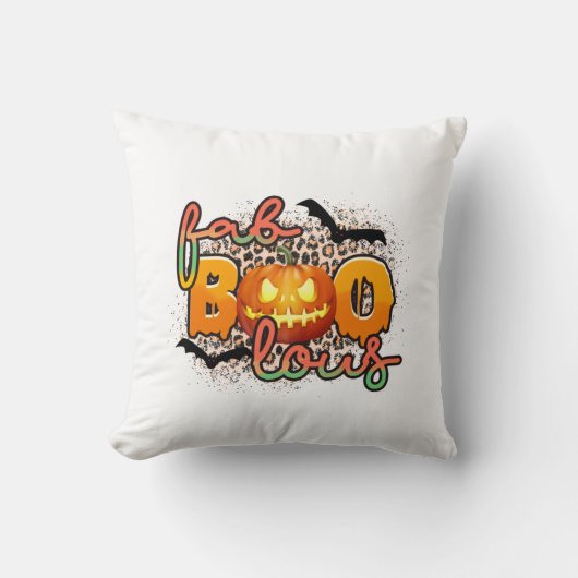 ハロウィーンファブブーブラウス誕生日 クッション (正面)