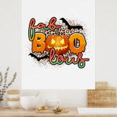 ハロウィーンファブブーブラウス誕生日 ポスター (キッチン)